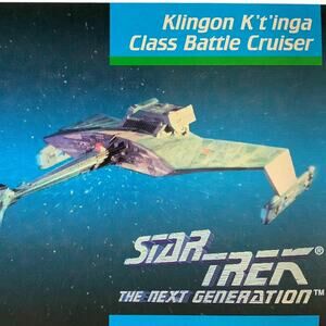 Klingon K't'inga Class Battle Cruiser, Star Trek, 1992, Impel Card No.032